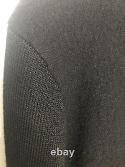 RRL Ralph Lauren Small Black Fleece Utility Jacket Sweater