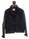 Rag & Bone Mens Black Denim Jacket Lamb Leather Sleeves Small Tailored Workwear