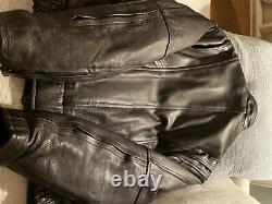 Raider leather motorcycle jacket men