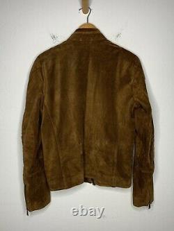 Ralph Lauren Black Label Jacket RRL Cafe Racer Grand Prix Turbo Leather Polo VTG