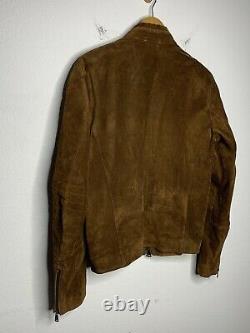 Ralph Lauren Black Label Jacket RRL Cafe Racer Grand Prix Turbo Leather Polo VTG