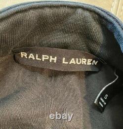Ralph Lauren Black Label Mens Thick Cotton Rugged Moto Biker Jacket Small $795