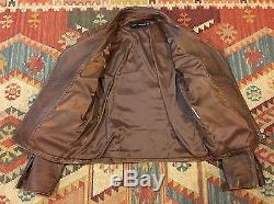 Ralph Lauren Black Label Motorcycle Cafe Racer Moto Leather Jacket M $2695 RRL