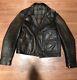 Ralph Lauren Brown Leather The Iconic Motorcycle Jacket Sz L $1195 (RRL, Moto)