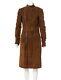 Ralph Lauren Collection Fall 2003 Purple Label Brown Suede Motorcycle Coat Small