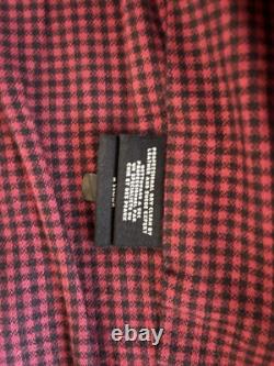 Ralph Lauren RUGBY black leather cowhide jacket size S worn RARE