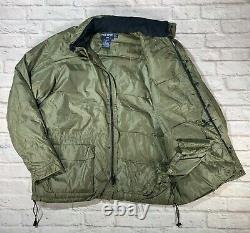 Ralph Lauren XXL 90s Goose Down Safari Puffer Hi Tech Snow Military Jacket