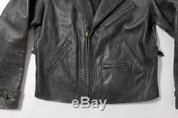 Ralph lauren Polo Gray label Biker Motorcycle Leather Moto RL Jacket Medium M