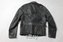 Ralph lauren Polo Gray label Biker Motorcycle Leather Moto RL Jacket Medium M