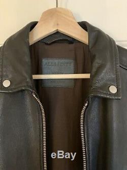 Rare All Saints Maya Leather Jacket (Black) Size M