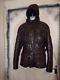 Rare Belstaff Antique Brown Leather Quilted Panther Motorcycle Jacket Size XL