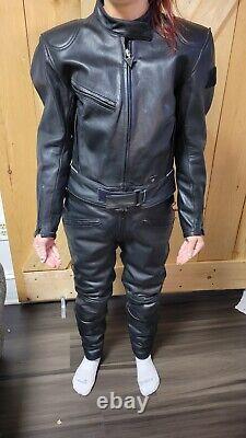Rare Dainese BMW Racing Motorcycle Women's Italian Leather Jacket Pants Small