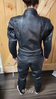 Rare Dainese BMW Racing Motorcycle Women's Italian Leather Jacket Pants Small