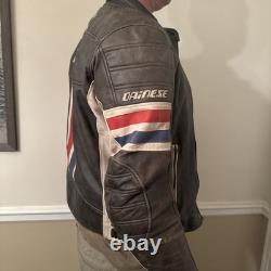 Rare Dainese MERX Men's Leather Moto Jacket (lightly used) LVL II Pro-Armor