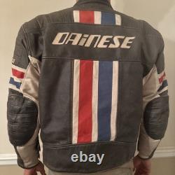 Rare Dainese MERX Men's Leather Moto Jacket (lightly used) LVL II Pro-Armor