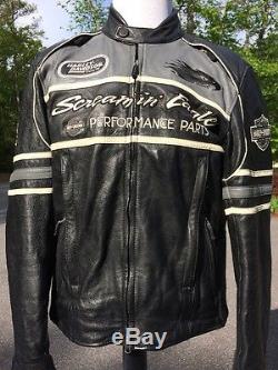 Rare Harley Davidson Screamin Eagle Thunder Valley Leather Jacket Men's ...
