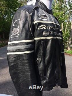 Rare Harley Davidson Screamin Eagle Thunder Valley Leather Jacket Men's Large