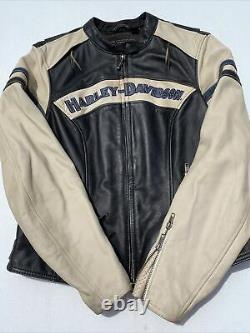 Rare Harley Davidson Womens MISS ENTHUSIAST Leather Jacket Medium