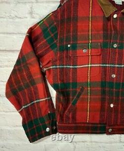 Rare Polo Ralph Lauren L 1990s RRL Western Plaid Wool Detroit Hunting Jacket