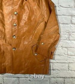 Rare Polo Ralph Lauren M/L 1990s USA Made RRL Tan Leather Jacket