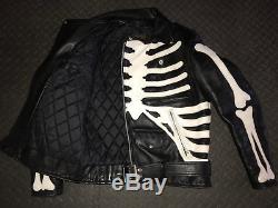 Rare Vanson Bones Motorcycle Leather Jacket Men's Size 42 Medium Large Vintage