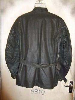 Rare Vintage 70's Belstaff Trialmaster Short Waxed Motorcycle Jacket Size 42