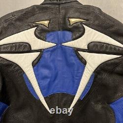 Rare Vintage Hein Gericke Leather Motorbike Jacket Size 50 Men's Very Good Cond