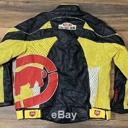 Rare Vintage MARC ECKO Racing Team Issued Racing Leather Jacket Motorcycle Sz XL