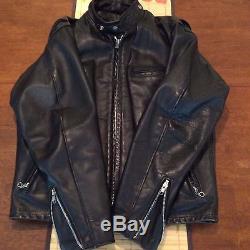Rare Vintage Schott 641 Steerhide Cafe Racer Perfecto Motorcycle Jacket withlining