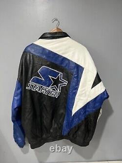 Rare Vintage Starter Geniuine Leather motorcycle Jacket size XL