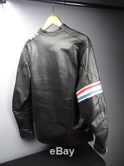 Rare Vintage TT UK 1960's Cafe Racer Easy Rider Leather Motorcycle Jacket 42 R