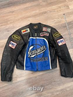 Rare Vintage Vanson Leathers Genesis NYC Size Small motorcycle racing jacket