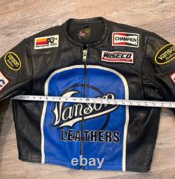 Rare Vintage Vanson Leathers Genesis NYC Size Small motorcycle racing jacket