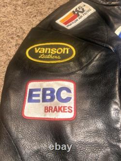 Rare Vintage Vanson Leathers Genesis NYC Size Small motorcycle racing jacket