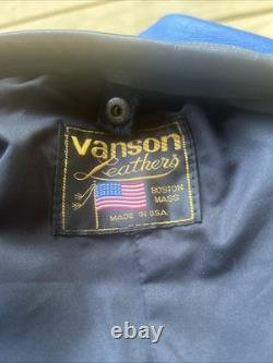 Rare Vintage Vanson Leathers Genesis NYC Size Small motorcycle racing jacket