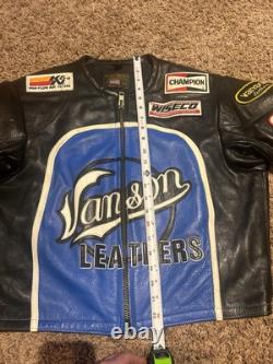 Rare Vintage Vanson Leathers Genesis NYC Size Small motorcycle racing jacket