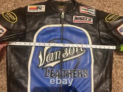 Rare Vintage Vanson Leathers Genesis NYC Size Small motorcycle racing jacket