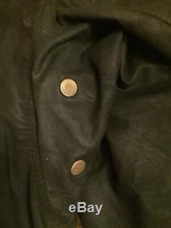 Rare Vtg Belstaff Trialmaster 100% Waxed Cotton Slant Pocket Belted Jacket 42