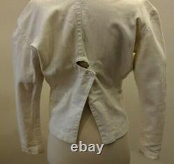 Rare Vtg Yohji Yamamoto Broad Shldr Wasp Waist Avant Garde Cotton Fencing Jacket