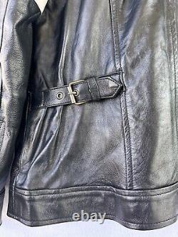 Real Leather Resident Evil 6 Leon Kennedy Biker Jacket Men's Large