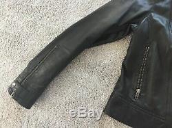 Reiss 1971 ladies Leather Biker Jacket Size UK10/12