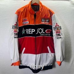 Repsol Vintage RalliArt Mitsubishi Evo Racing Team Jacket Mens L/XL JDM tuner