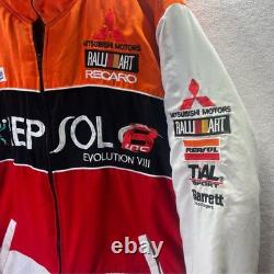 Repsol Vintage RalliArt Mitsubishi Evo Racing Team Jacket Mens L/XL JDM tuner