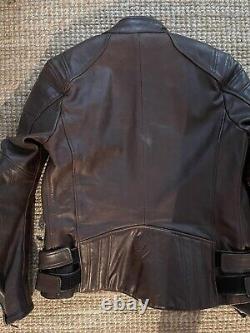 Rev'it Bellecour Ladies Leather Motorcycle Jacket Size 38