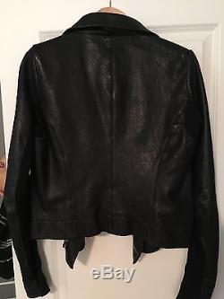Rick Owens Clean Biker Jacket, Leather, $2300