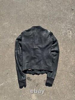 Rick Owens'Creatch S/S 2008' Blistered Lamb Leather Intarsia Jacket RU3767/LB