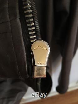 Rick Owens Intarsia High Neck Leather Jacket (PLINTH F/W 2013)