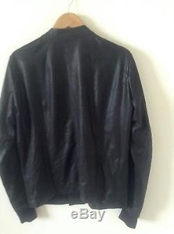 Rick Owens Men's Kangaroo Leather Motorcycle Jacket XL Made in Italy