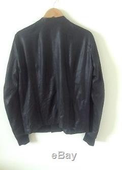 Rick Owens Men's Kangaroo Leather Motorcycle Jacket XL Made in Italy