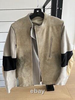 Rick owens leather biker jacket size 50! Used but AMZING design